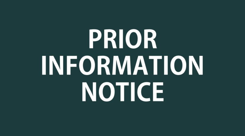 Prior Information Notice publication