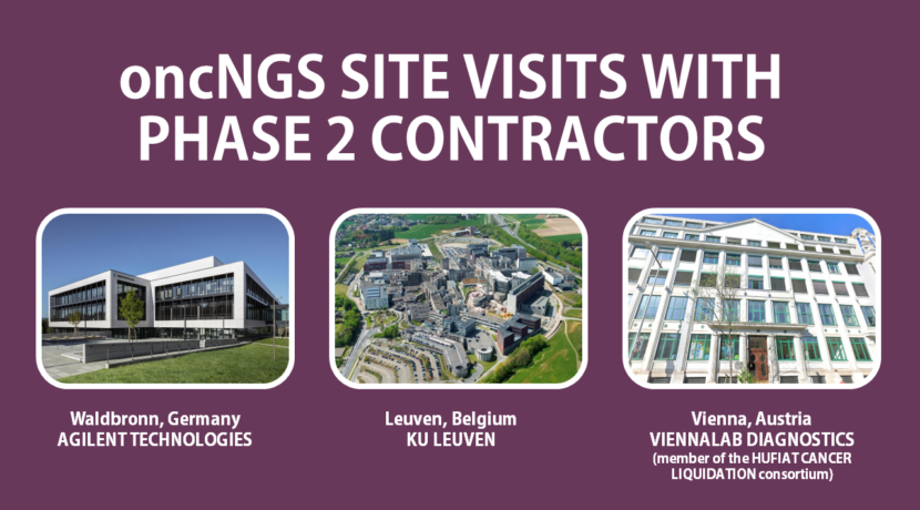 oncNGS consortium conducted site visits to phase 2 contractors
